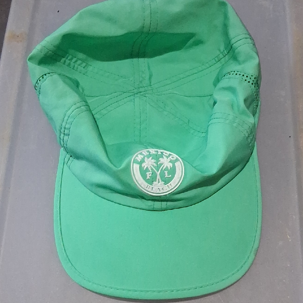 Mint Green Beach Cap with Palm Logo